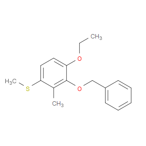 (3-(benzyloxy)-4-ethoxy-2-methylphenyl)(methyl)sulfane