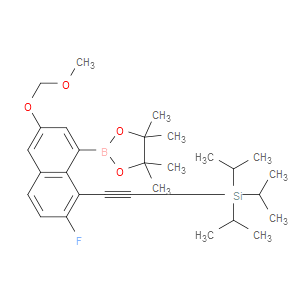 ((2-Fluoro-6-(methoxymethoxy)-8-(4,4,5,5-tetramethyl-1,3,2-dioxaborolan-2-yl)naphthalen-1-yl)ethynyl)triisopropylsilane
