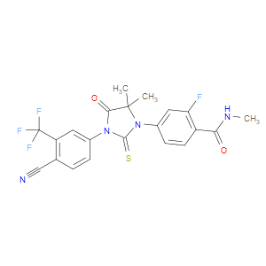 4-(3-(4-Cyano-3-(trifluoromethyl)phenyl)-5,5-dimethyl-4-oxo-2-thioxoimidazolidin-1-yl)-2-fluoro-N-methylbenzamide (Enzalutamide Impurity)