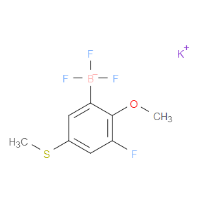potassium trifluoro(3-fluoro-2-methoxy-5-(methylthio)phenyl)borate