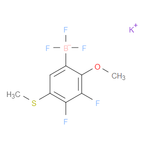 potassium (3,4-difluoro-2-methoxy-5-(methylthio)phenyl)trifluoroborate