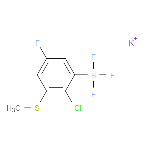 potassium (2-chloro-5-fluoro-3-(methylthio)phenyl)trifluoroborate