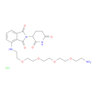 Pomalidomide-PEG4-C2-NH2 (hydrochloride)