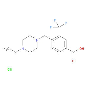 4-((4-Ethylpiperazin-1-yl)methyl)-3-(trifluoromethyl)benzoic acid hydrochloride