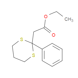 1,3-Dithiane-2-acetic acid, 2-phenyl-, ethyl ester