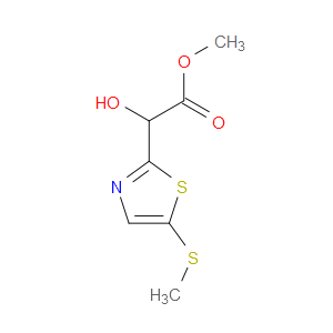 Methyl α-hydroxy-5-(methylthio)-2-thiazoleacetate