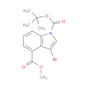 1-tert-butyl 4-methyl 3-bromo-1H-indole-1,4-dicarboxylate