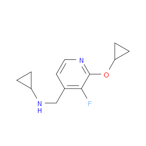 N-Cyclopropyl-2-(cyclopropyloxy)-3-fluoro-4-pyridinemethanamine