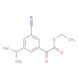 ethyl 2-(3-cyano-5-isopropylphenyl)-2-oxoacetate