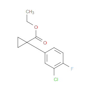 ethyl 1-(3-chloro-4-fluorophenyl)cyclopropanecarboxylate