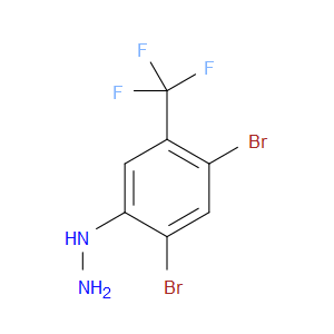 (2,4-dibromo-5-(trifluoromethyl)phenyl)hydrazine