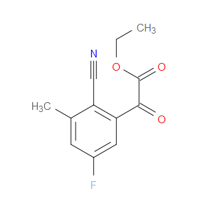 ethyl 2-(2-cyano-5-fluoro-3-methylphenyl)-2-oxoacetate