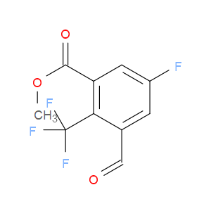 methyl 5-fluoro-3-formyl-2-(trifluoromethyl)benzoate