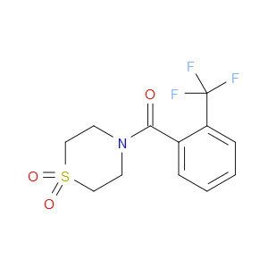 (1,1-dioxidothiomorpholino)(2-(trifluoromethyl)phenyl)methanone