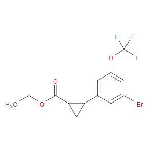 ethyl 2-(3-bromo-5-(trifluoromethoxy)phenyl)cyclopropanecarboxylate