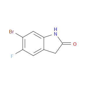 6-Bromo-5-fluoro-1,3-dihydro-2H-indol-2-one