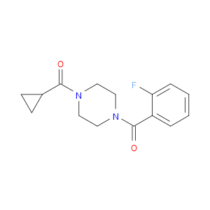 Piperazine, 1-(cyclopropylcarbonyl)-4-(2-fluorobenzoyl)-
