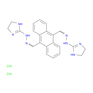 9,10-bis((2-(4,5-dihydro-1H-imidazol-2-yl)hydrazono)methyl)anthracene dihydrochloride