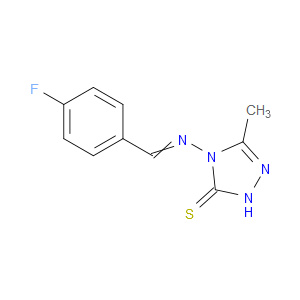 4-((4-fluorobenzylidene)amino)-3-methyl-1H-1,2,4-triazole-5(4H)-thione