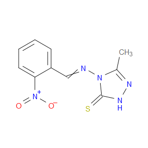 3-methyl-4-((2-nitrobenzylidene)amino)-1H-1,2,4-triazole-5(4H)-thione