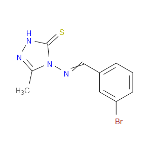 4-((3-bromobenzylidene)amino)-3-methyl-1H-1,2,4-triazole-5(4H)-thione