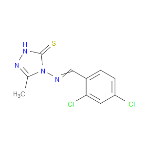 4-((2,4-dichlorobenzylidene)amino)-3-methyl-1H-1,2,4-triazole-5(4H)-thione