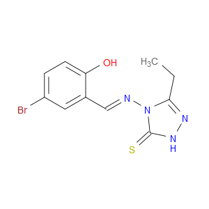 (E)-4-((5-bromo-2-hydroxybenzylidene)amino)-3-ethyl-1H-1,2,4-triazole-5(4H)-thione