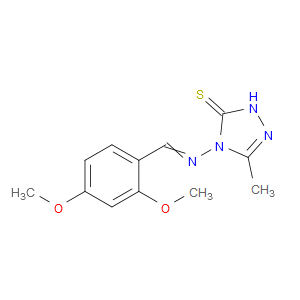 4-((2,4-dimethoxybenzylidene)amino)-3-methyl-1H-1,2,4-triazole-5(4H)-thione