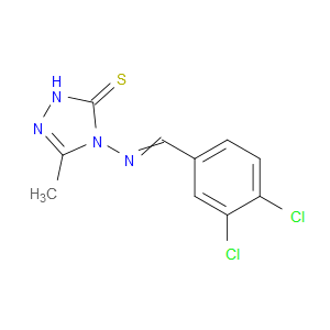 4-((3,4-dichlorobenzylidene)amino)-3-methyl-1H-1,2,4-triazole-5(4H)-thione