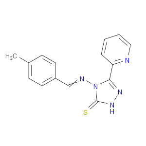 4-((4-methylbenzylidene)amino)-3-(pyridin-2-yl)-1H-1,2,4-triazole-5(4H)-thione