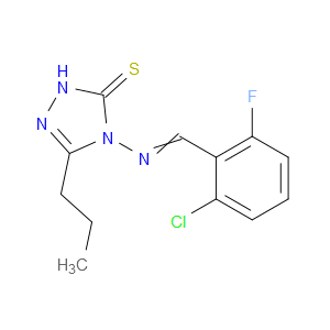 4-((2-chloro-6-fluorobenzylidene)amino)-3-propyl-1H-1,2,4-triazole-5(4H)-thione