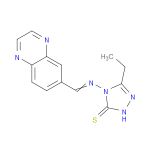 3-ethyl-4-((quinoxalin-6-ylmethylene)amino)-1H-1,2,4-triazole-5(4H)-thione