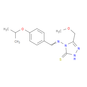 4-((4-isopropoxybenzylidene)amino)-3-(methoxymethyl)-1H-1,2,4-triazole-5(4H)-thione
