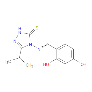 4-((2,4-dihydroxybenzylidene)amino)-3-isopropyl-1H-1,2,4-triazole-5(4H)-thione