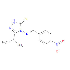 3-isopropyl-4-((4-nitrobenzylidene)amino)-1H-1,2,4-triazole-5(4H)-thione