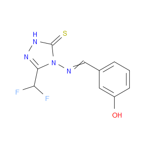 3-(difluoromethyl)-4-((3-hydroxybenzylidene)amino)-1H-1,2,4-triazole-5(4H)-thione