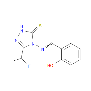 3-(difluoromethyl)-4-((2-hydroxybenzylidene)amino)-1H-1,2,4-triazole-5(4H)-thione