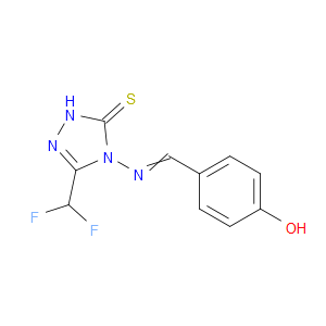 3-(difluoromethyl)-4-((4-hydroxybenzylidene)amino)-1H-1,2,4-triazole-5(4H)-thione