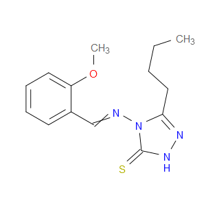 3-butyl-4-((2-methoxybenzylidene)amino)-1H-1,2,4-triazole-5(4H)-thione