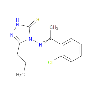 4-((1-(2-chlorophenyl)ethylidene)amino)-3-propyl-1H-1,2,4-triazole-5(4H)-thione
