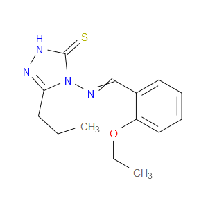 4-((2-ethoxybenzylidene)amino)-3-propyl-1H-1,2,4-triazole-5(4H)-thione