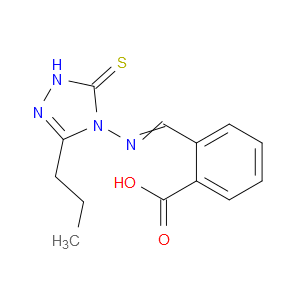 2-(((3-propyl-5-thioxo-1H-1,2,4-triazol-4(5H)-yl)imino)methyl)benzoic acid