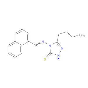 3-butyl-4-((naphthalen-1-ylmethylene)amino)-1H-1,2,4-triazole-5(4H)-thione