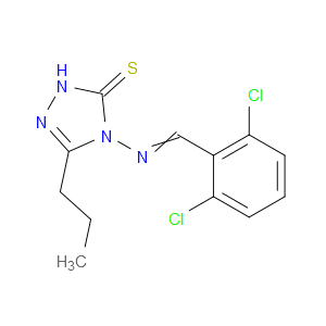 4-((2,6-dichlorobenzylidene)amino)-3-propyl-1H-1,2,4-triazole-5(4H)-thione
