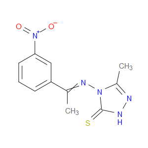 3-methyl-4-((1-(3-nitrophenyl)ethylidene)amino)-1H-1,2,4-triazole-5(4H)-thione