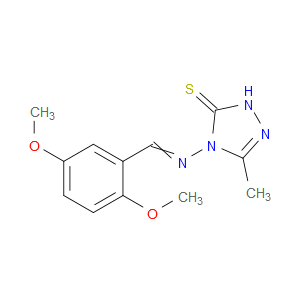 4-((2,5-dimethoxybenzylidene)amino)-3-methyl-1H-1,2,4-triazole-5(4H)-thione