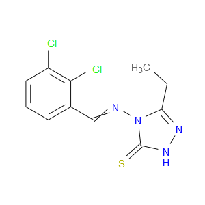4-((2,3-dichlorobenzylidene)amino)-3-ethyl-1H-1,2,4-triazole-5(4H)-thione