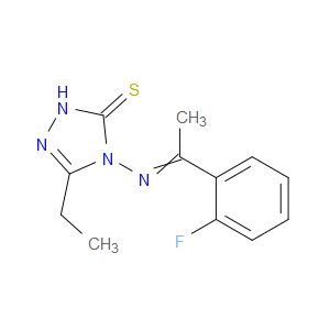 3-ethyl-4-((1-(2-fluorophenyl)ethylidene)amino)-1H-1,2,4-triazole-5(4H)-thione
