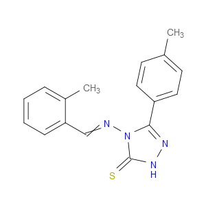 4-((2-methylbenzylidene)amino)-3-(p-tolyl)-1H-1,2,4-triazole-5(4H)-thione