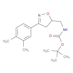 tert-butyl ((3-(3,4-dimethylphenyl)-4,5-dihydroisoxazol-5-yl)methyl)carbamate